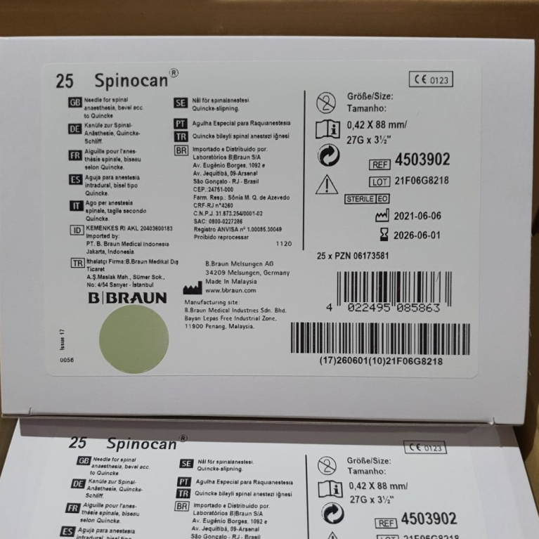BBRAUN - Spinocan Spinal Needle / Jarum Spinal Pcs 4 BBRAUN - Spinocan Spinal Needle / Jarum Spinal Pcs - Image 4