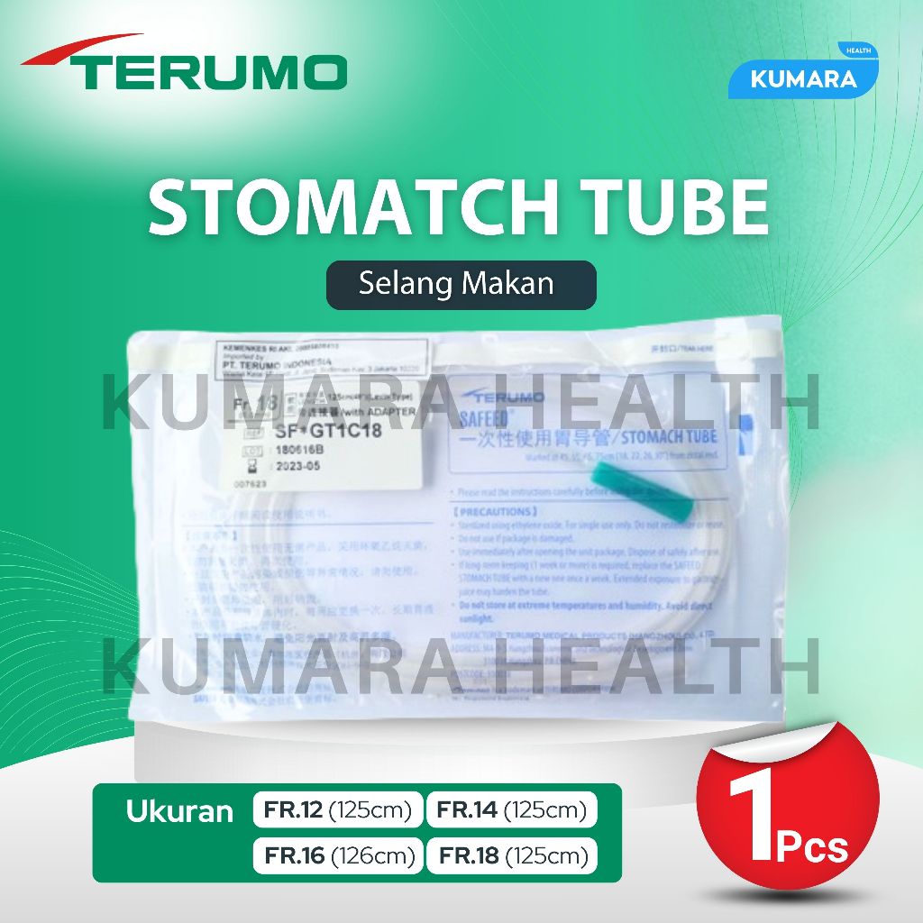 TERUMO - NGT Stomach Tube / Selang Makan Pcs 1 TERUMO - NGT Stomach Tube / Selang Makan Pcs