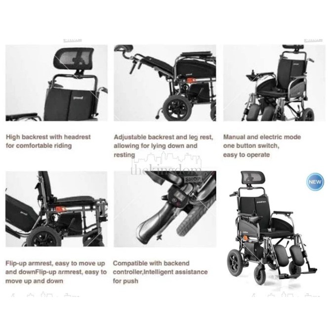 YUWELL - Kursi Roda Elektrik D130TL / Electric Wheelchair 3 YUWELL - Kursi Roda Elektrik D130TL / Electric Wheelchair - Image 3
