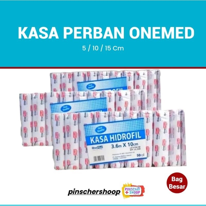 ONEMED - Kasa Perban Gulung / Kasa Perban Hidrofil - PACK 1 ONEMED - Kasa Perban Gulung / Kasa Perban Hidrofil - PACK