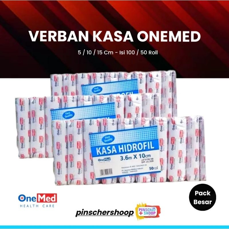 ONEMED - Kasa Perban Gulung / Kasa Perban Hidrofil - PACK 2 ONEMED - Kasa Perban Gulung / Kasa Perban Hidrofil - PACK - Image 2