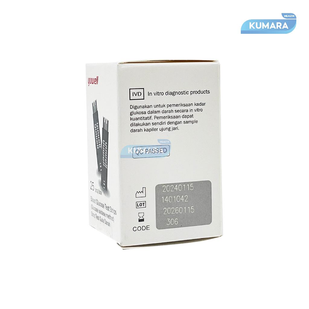 YUWELL - Blood Glucose Test Strip Y330 Box Isi 25 Pcs 4 YUWELL - Blood Glucose Test Strip Y330 Box Isi 25 Pcs - Image 4