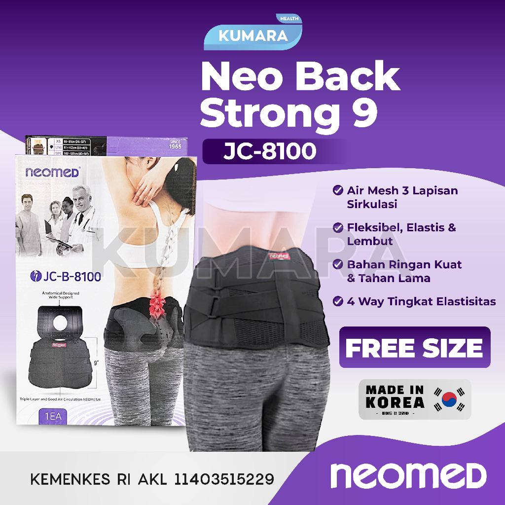 NEOMED - Body Support JC-B-8100 / Korset Penyangga Tulang Belakang 1 NEOMED - Body Support JC-B-8100 / Korset Penyangga Tulang Belakang