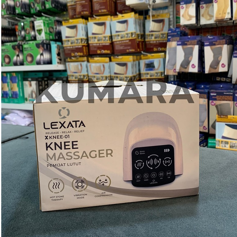 LEXATA - Knee Massager Knee-01 / Pemijat Lutut Dengan Pemanas 1 LEXATA - Knee Massager Knee-01 / Pemijat Lutut Dengan Pemanas