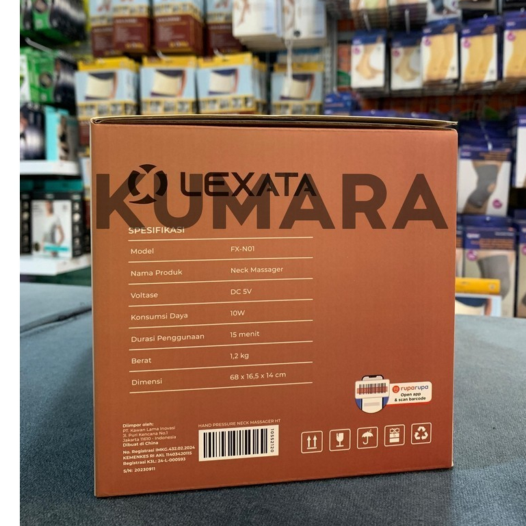 LEXATA - Neck Massager FX-N01 / Bantal Pijat Leher / Alat Pijat Leher Praktis 6 LEXATA - Neck Massager FX-N01 / Bantal Pijat Leher / Alat Pijat Leher Praktis - Image 6
