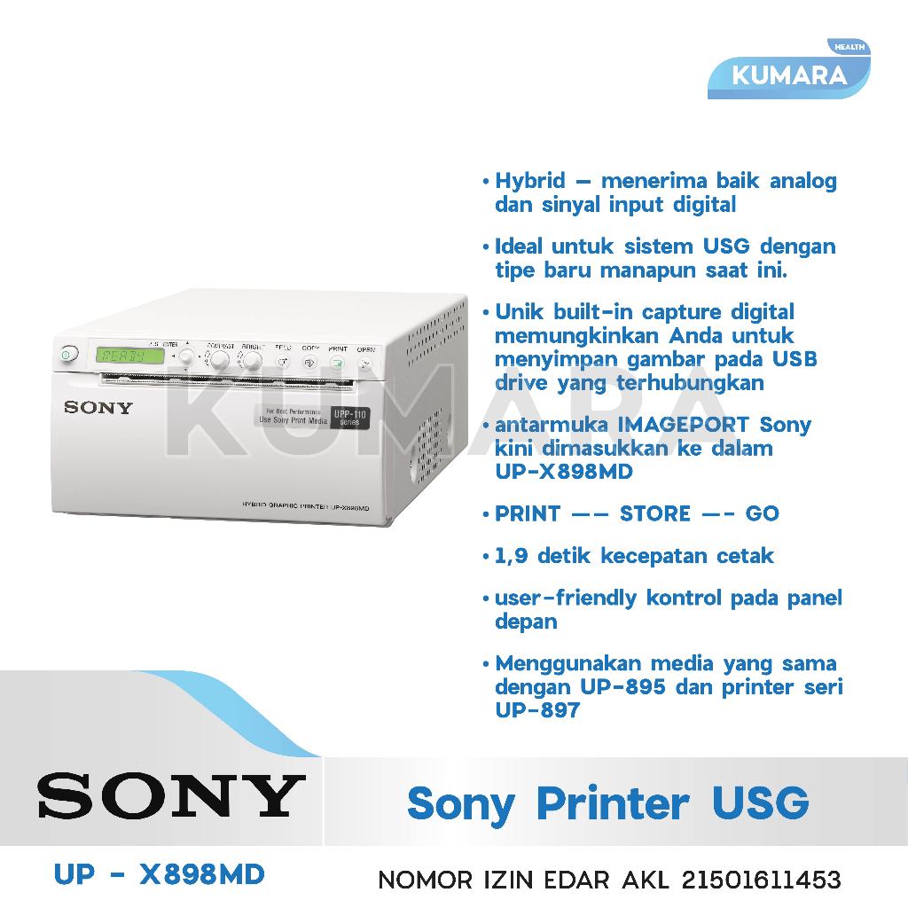 MINDRAY - Printer USG Sony UP - X898MD 2 MINDRAY - Printer USG Sony UP - X898MD - Image 2