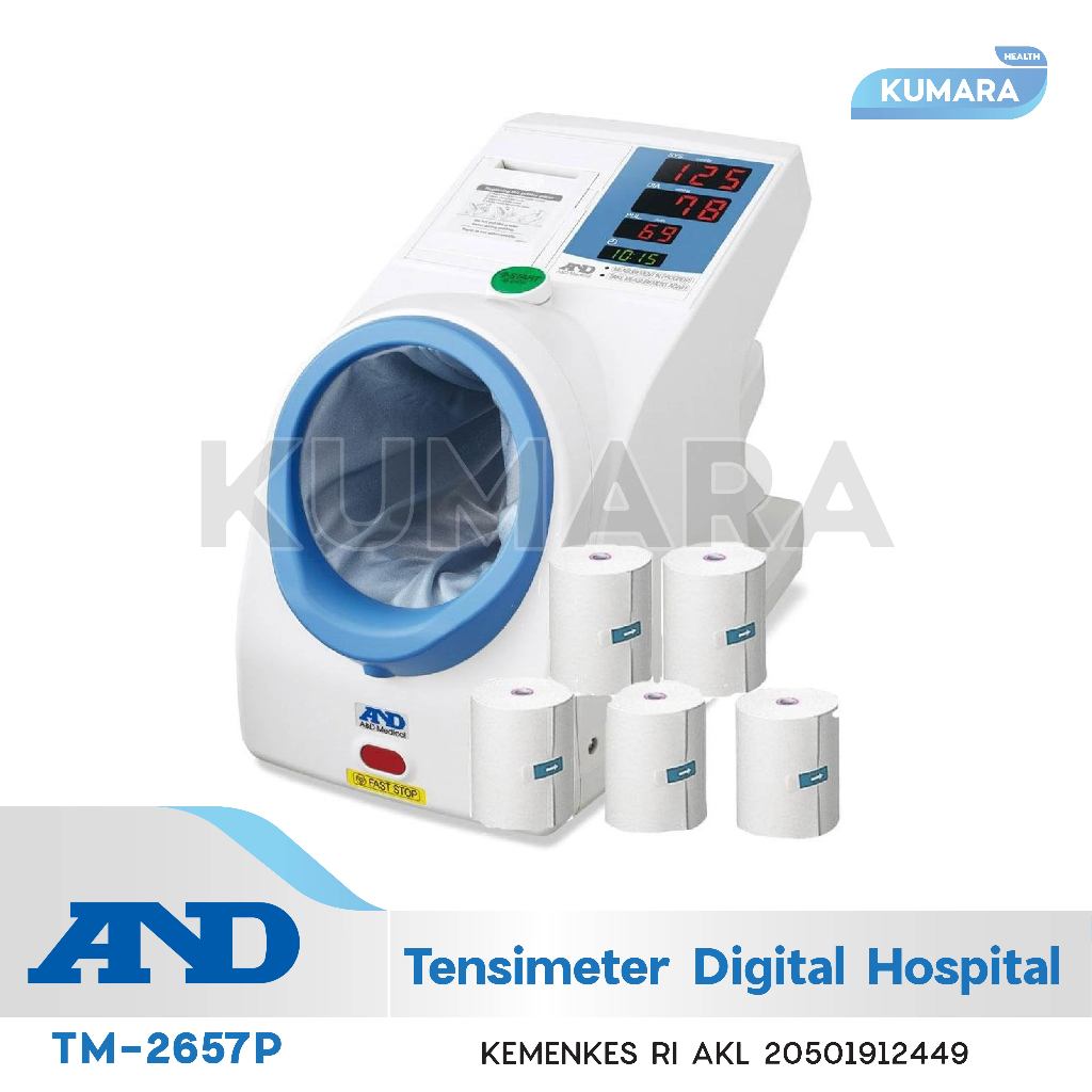 A&D - Tensimeter Digital Hospital AND TM-2657P Automatic Table Top Tansimeter 2 A&D - Tensimeter Digital Hospital AND TM-2657P Automatic Table Top Tansimeter - Image 2