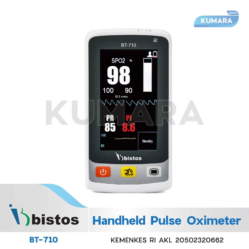BISTOS - Handheld Pulse Oximeter BT-710 / Alat Cek Saturasi Oksigen 1 BISTOS - Handheld Pulse Oximeter BT-710 / Alat Cek Saturasi Oksigen