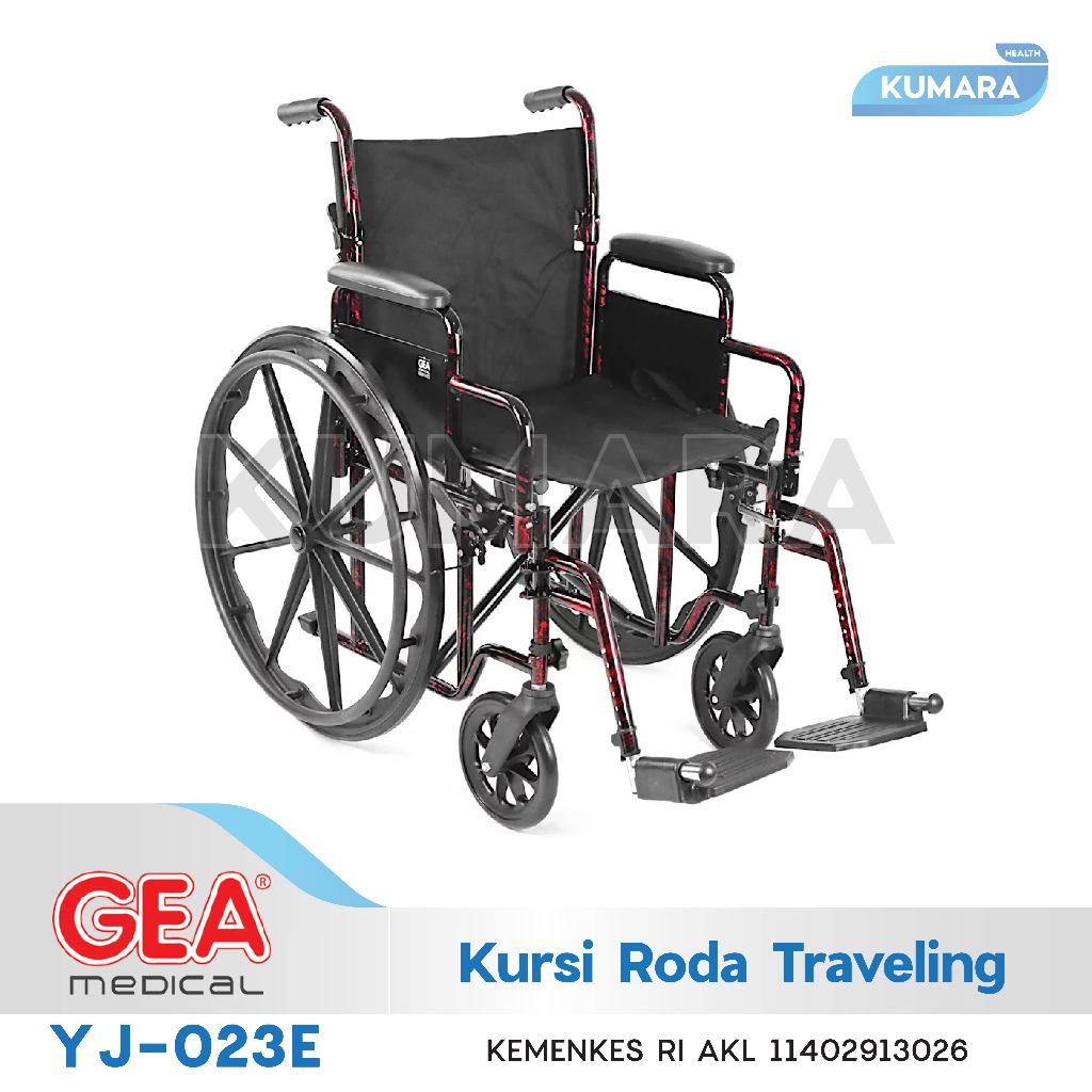 GEA - Kursi Roda YJ-023E Steel Wheelchair Cnockdown 2 GEA - Kursi Roda YJ-023E Steel Wheelchair Cnockdown - Image 2