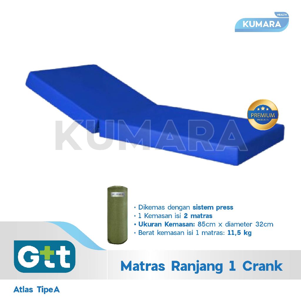 GTT - Medical Matras Lipat 1 Atlas A / Matras Ranjang Rumah Sakit 1 Crank 1 GTT - Medical Matras Lipat 1 Atlas A / Matras Ranjang Rumah Sakit 1 Crank