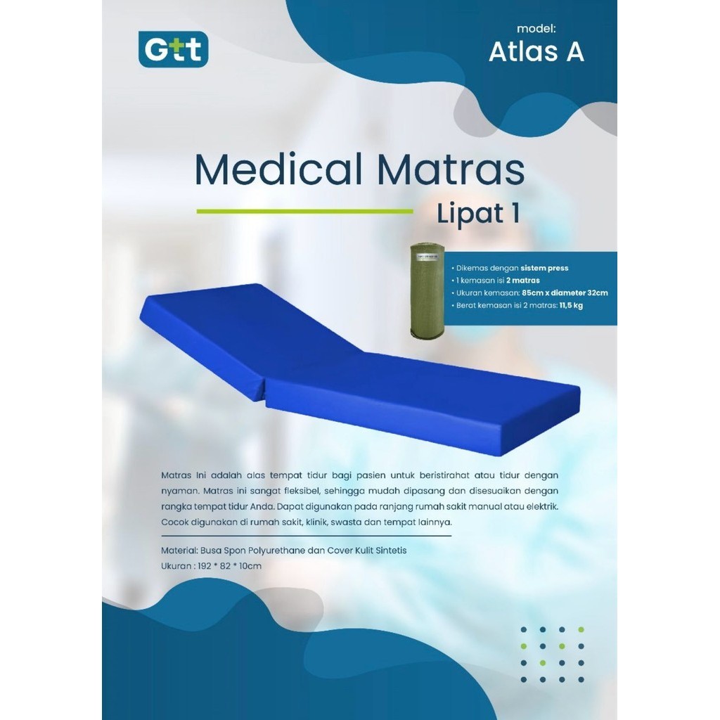 GTT - Medical Matras Lipat 1 Atlas A / Matras Ranjang Rumah Sakit 1 Crank 3 GTT - Medical Matras Lipat 1 Atlas A / Matras Ranjang Rumah Sakit 1 Crank - Image 3