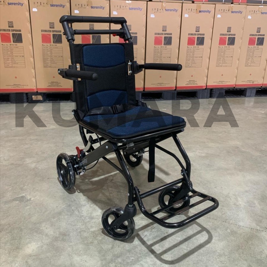 SERENITY - Kursi Roda Traveling Alumunium T001 / Kursi Roda Haji/Umroh 3 SERENITY - Kursi Roda Traveling Alumunium T001 / Kursi Roda Haji/Umroh - Image 3