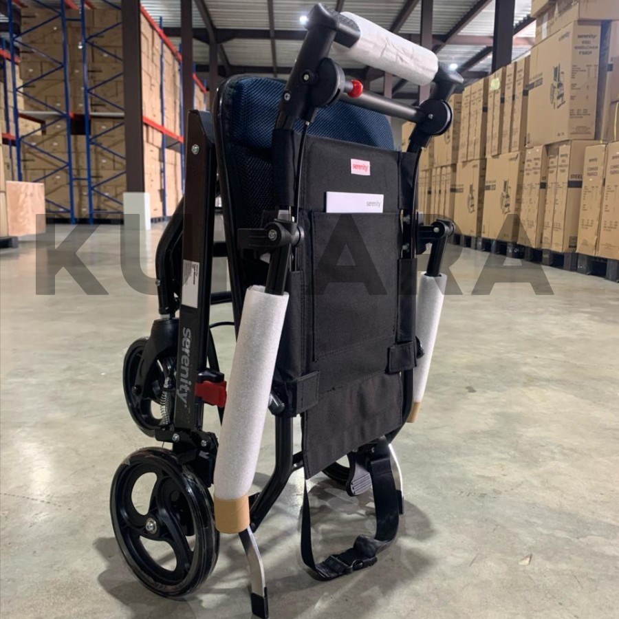 SERENITY - Kursi Roda Traveling Alumunium T001 / Kursi Roda Haji/Umroh 4 SERENITY - Kursi Roda Traveling Alumunium T001 / Kursi Roda Haji/Umroh - Image 4