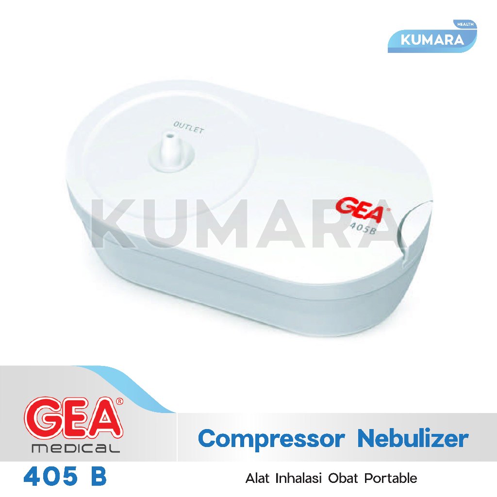 GEA - Compressor Nebulizer 405 B / Alat Inhalasi Obat Portable 2 GEA - Compressor Nebulizer 405 B / Alat Inhalasi Obat Portable - Image 2