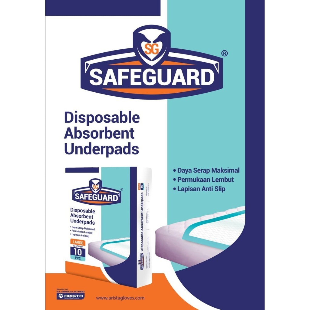 SAFEGUARD - Underpad Disposable 60x90cm / Perlak Dewasa 5 SAFEGUARD - Underpad Disposable 60x90cm / Perlak Dewasa - Image 5