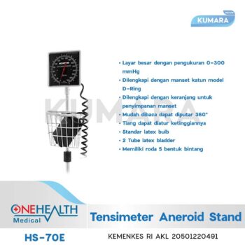 ONEHEALTH - Tensimeter Aneroid Stand HS-70E / Tensimeter Standing 4 ginee 20251219120728034 9512801369