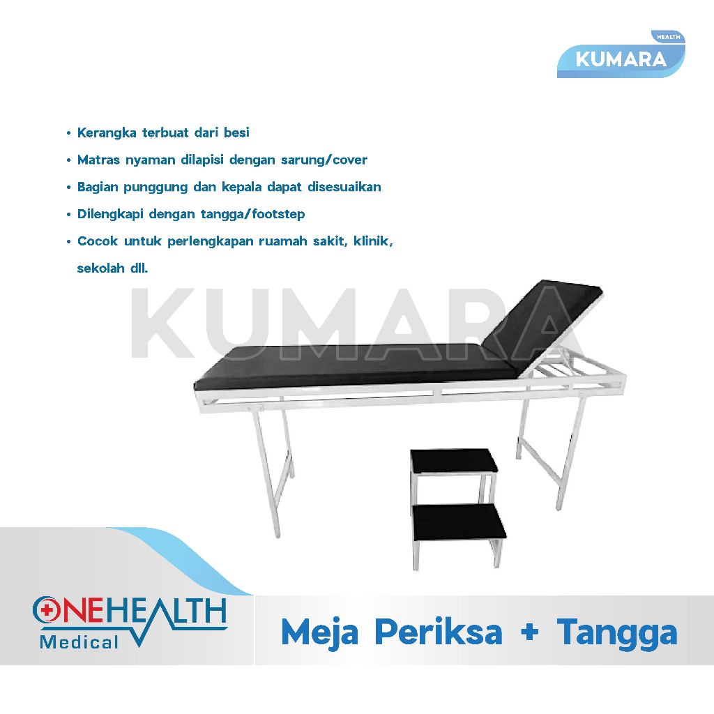 ONEHEALTH - Meja Periksa + Tangga / Examination Table 2 ONEHEALTH - Meja Periksa + Tangga / Examination Table - Image 2