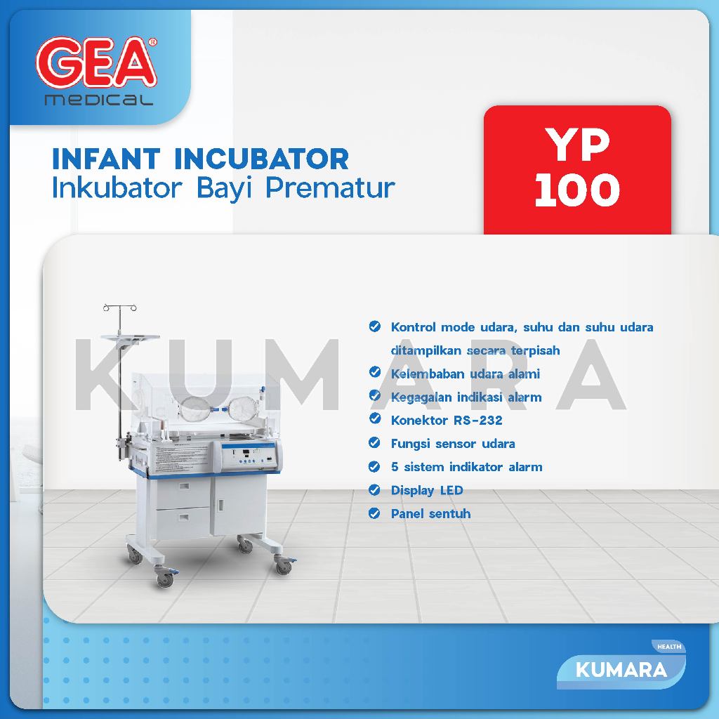 GEA - Infant Incubator YP-100 / Inkubator Bayi Prematur 3 GEA - Infant Incubator YP-100 / Inkubator Bayi Prematur - Image 3