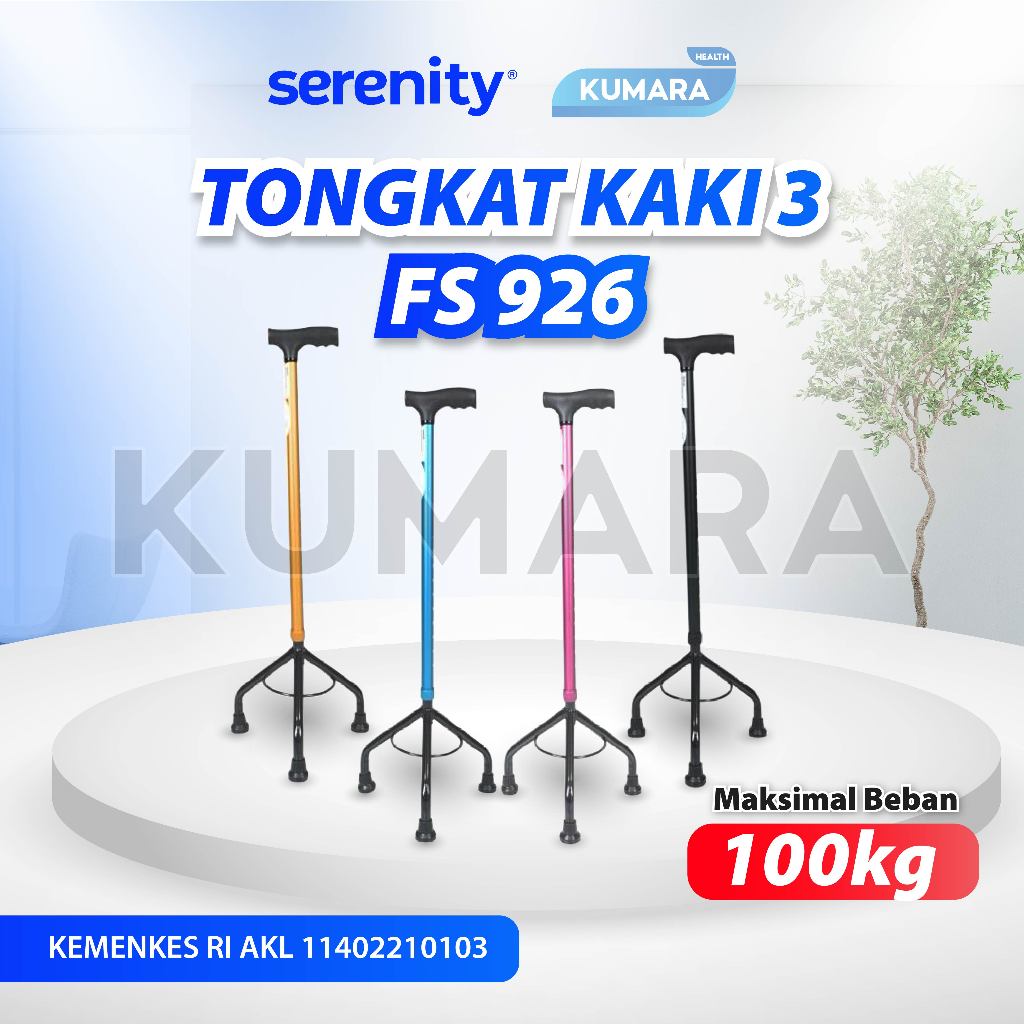 SERENITY - Tongkat Kaki 3 FS 926 / Alat Bantu Jalan 1 SERENITY - Tongkat Kaki 3 FS 926 / Alat Bantu Jalan