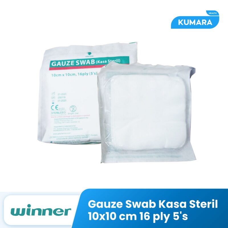 WINNER - Gauze Swab Kasa Steril 10x10 cm 16 Ply 5'S 1 143