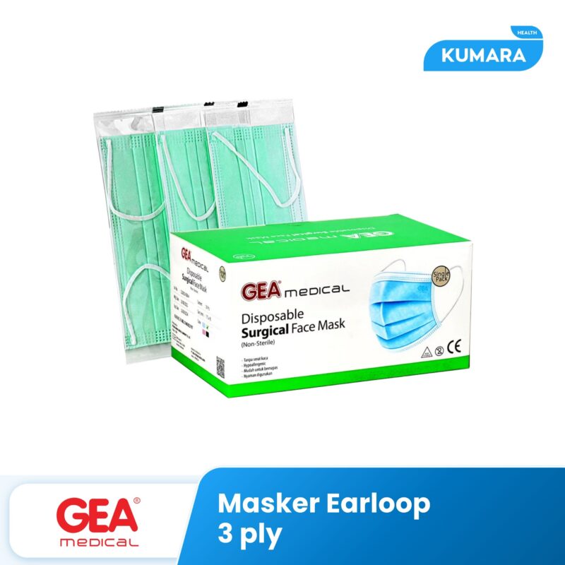 GEA - Masker Earloop 3Ply Non Steril isi 50's 1 149