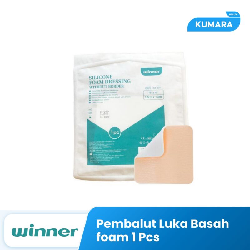 WINNER - Foam Dressing Without Border / Pembalut Luka Basah Foam - PCS 1 153