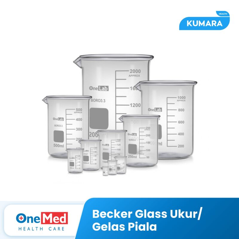 ONEMED - Becker Glass Ukur / Gelas Piala / Gelas Ukur ML 1 166