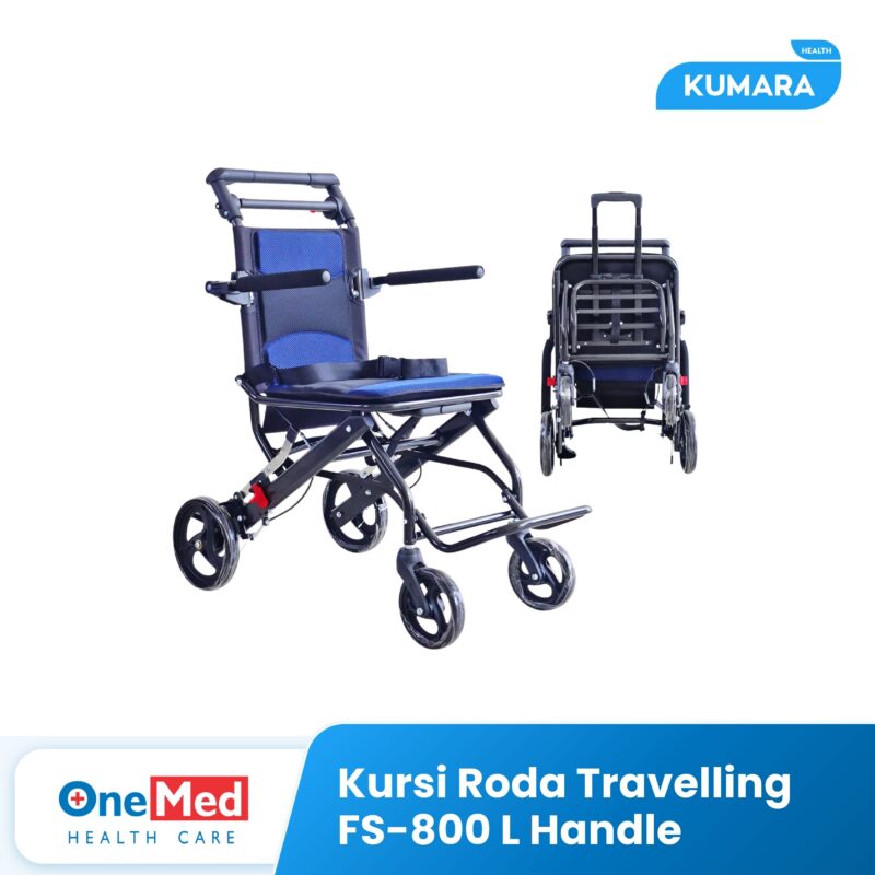 ONEMED - Kursi Roda Travelling FS 800 L With Handle / Kursi Roda Lipat Koper 1 178