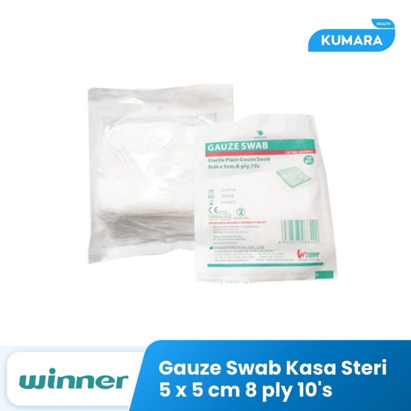 WINNER - Gauze Swab Kasa Steril 5x5 cm 8 Ply 10'S 1 179