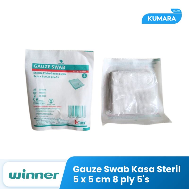 WINNER - Gauze Swab Kasa Steril 5x5 cm 8 Ply 5'S 1 180