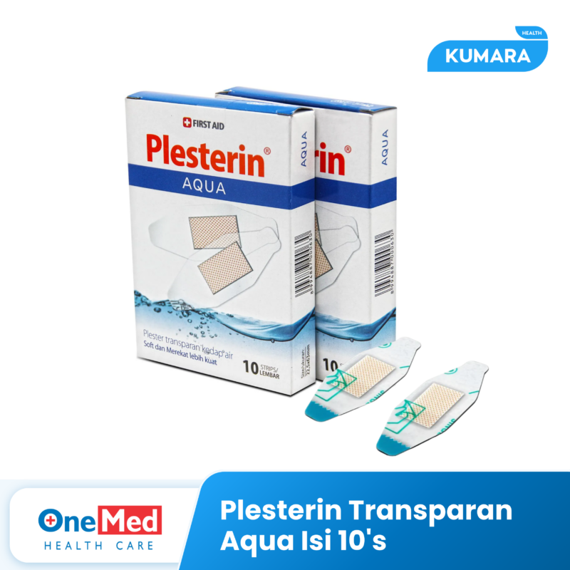 ONEMED - Plesterin Transparan Aqua isi 10'S / Plester Anti Air BOX 1 290