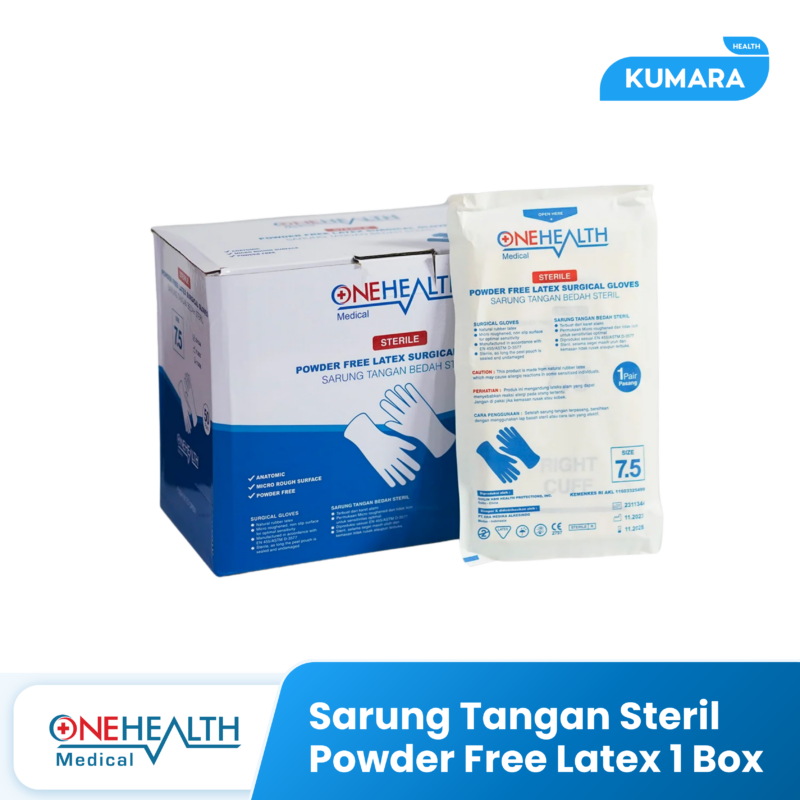 ONEHEALTH - Sarung Tangan Steril Surgical Latex Powder Free BOX 1 307