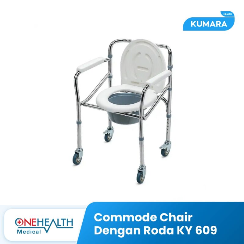 ONEHEALTH - Commode Chair Dengan Roda KY 696 / Kursi BAB dengan Roda 1 41 1
