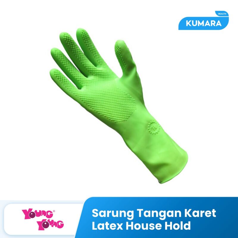 YOUNG YOUNG - Sarung Tangan Karet Latex House Hold 1 431 2