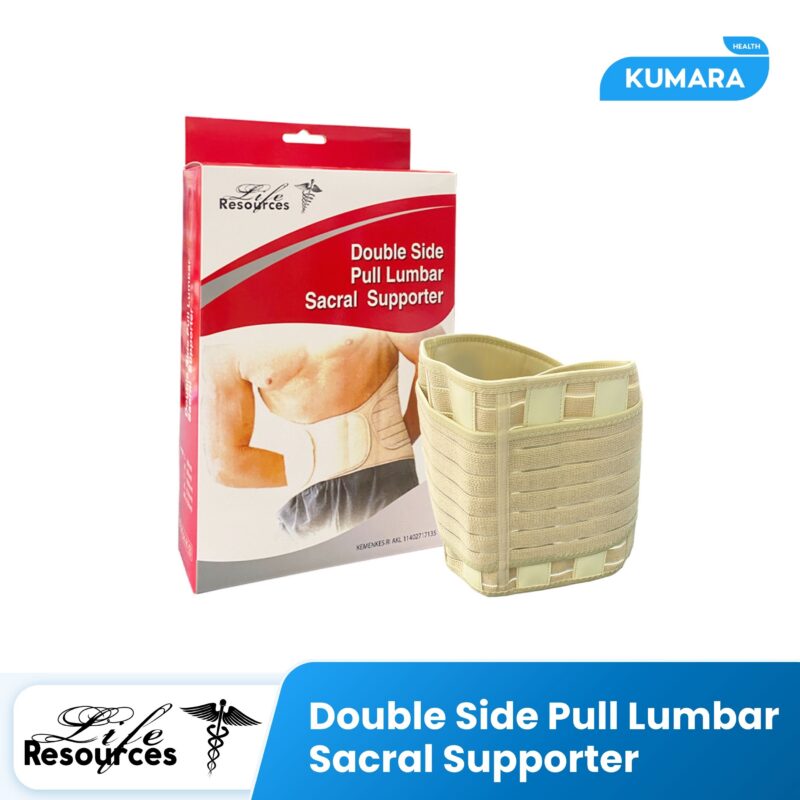 LIFE RESOURCES - Double Side Pull Lumbar Sacral Supporter / Manset Penyangga Punggung 1 476