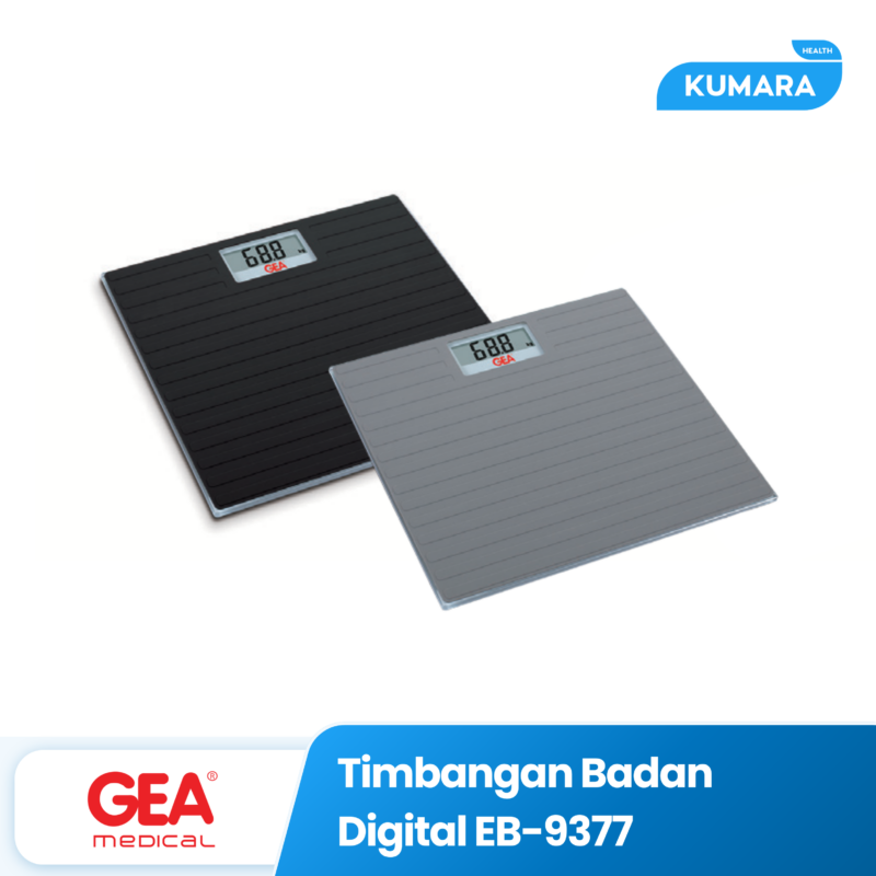 GEA - Timbangan Badan Digital EB-9377 LCD With Anti Slip Silicone / Max 150 kg 1 481