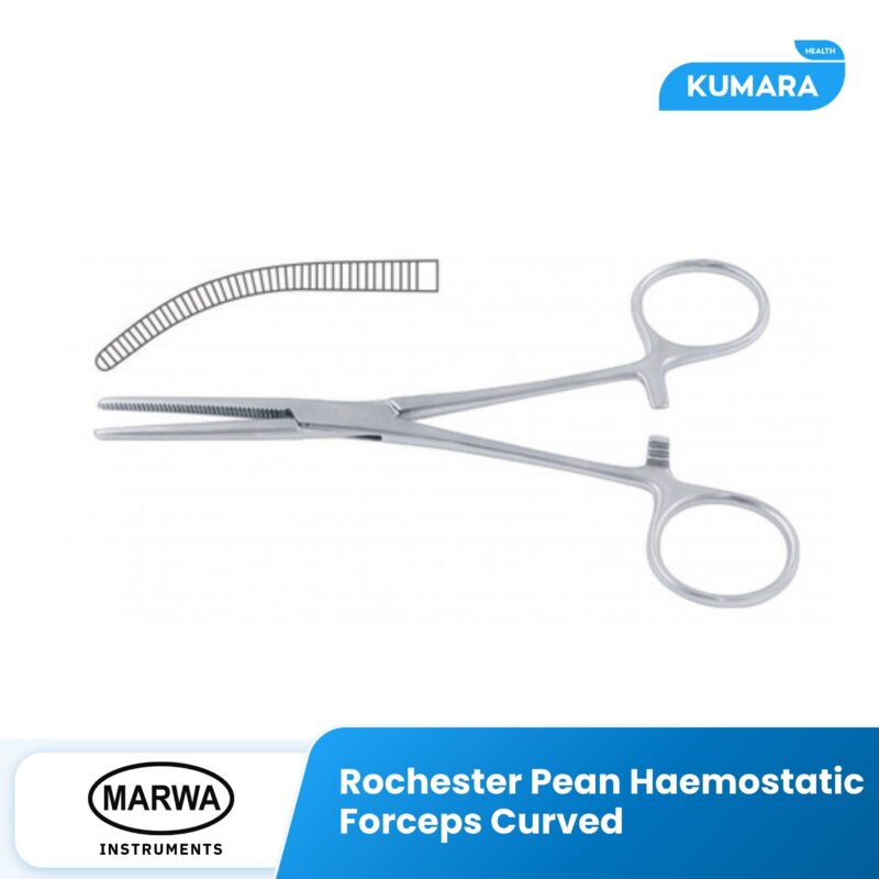 MARWA - Rochester Pean Haemostatic Forceps Curved / Klem Arteri Bengkok 1 498