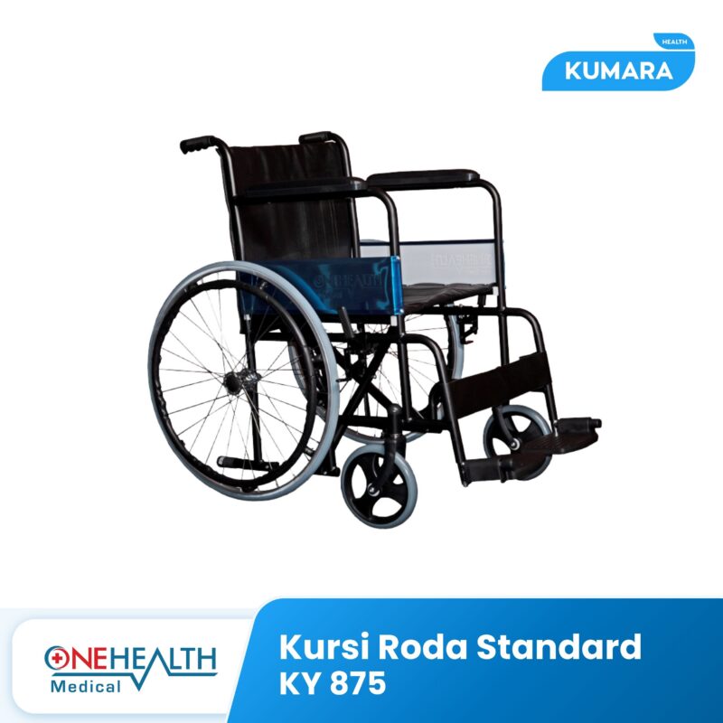 ONEHEALTH - Kursi Roda KY 875 Black / Kursi Roda Standard 1 61 1