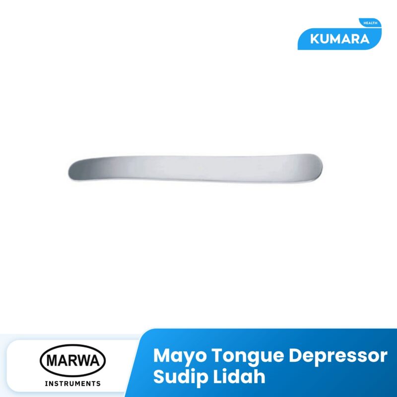 MARWA - Mayo Tongue Depressor / Tongue Spatel Stainless / Sudip Lidah 1 65 2