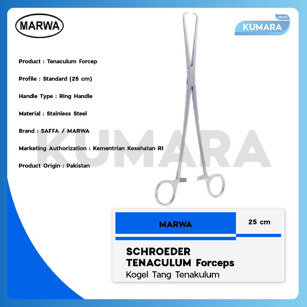 MARWA - Schroeder Tenaculum Forceps / Kogel Tang Tenakulum 1 MARWA - Schroeder Tenaculum Forceps / Kogel Tang Tenakulum