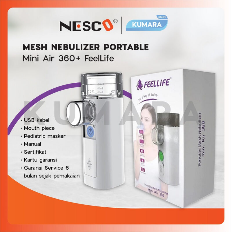 NESCO - Portable Mesh Nebulizer Mini Air 360+ Feelife 1 ginee 20260105103935796 1015406786