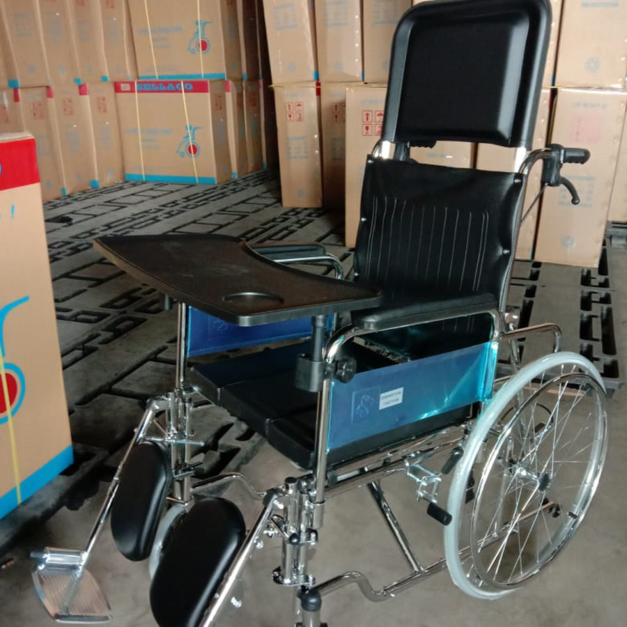 SELLA - Kursi Roda 4in1 KY 02608 GC / Kursi Roda 4in1 Selonjor + BAB + Baring + Meja 1 SELLA - Kursi Roda 4in1 KY 02608 GC / Kursi Roda 4in1 Selonjor + BAB + Baring + Meja