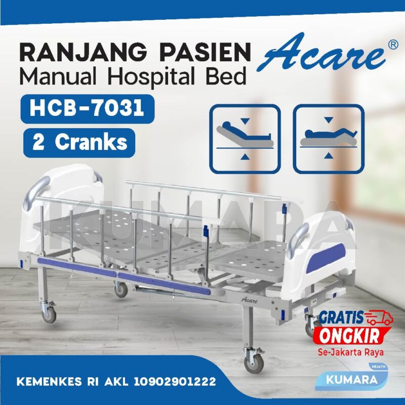 ACARE - Hospital Bed 2 Crank HCB-7031 Bed Pasien / Ranjang Pasien 1 ginee 20260105104522324 6408635499