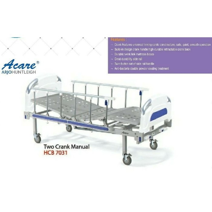 ACARE - Hospital Bed 2 Crank HCB-7031 Bed Pasien / Ranjang Pasien 4 ACARE - Hospital Bed 2 Crank HCB-7031 Bed Pasien / Ranjang Pasien - Image 4