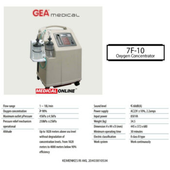 GEA - Oxygen Concentrator 10 Liter 7F-10 / Mesin Penghasil Oksigen 4 ginee 20260105114833733 8248052020