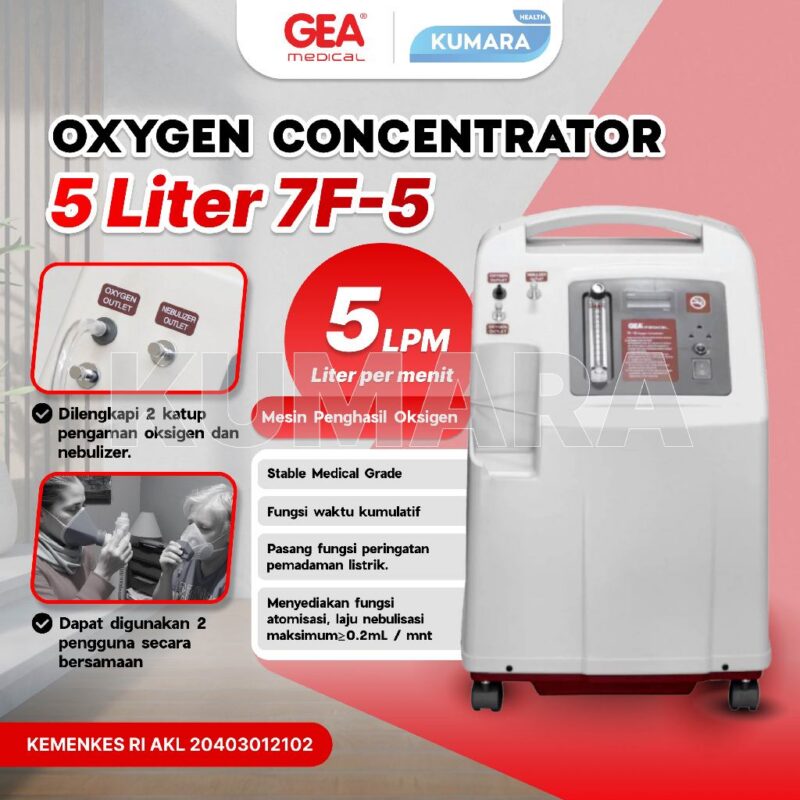 GEA - Oxygen Concentrator 5 Liter 7F-5 / Mesin Penghasil Oksigen 1 ginee 20260105114841939 0989613068