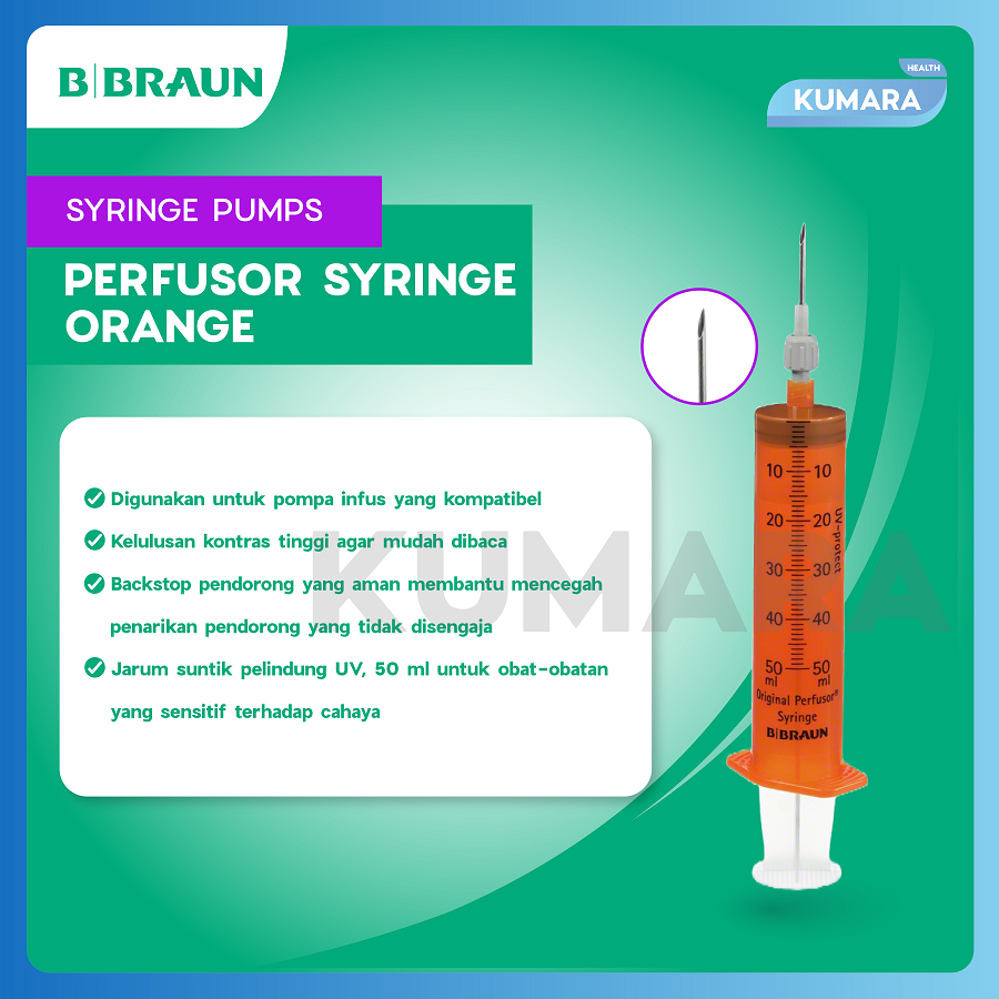BBRAUN - Perfusor Syringe 50ml Orange Pcs 2 BBRAUN - Perfusor Syringe 50ml Orange Pcs - Image 2