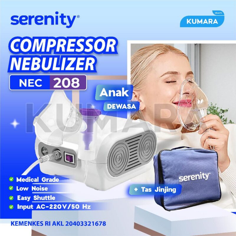 Compressor Nebulizer NEC-208 Serenity / Terapi Uap Pernapasan 1 ginee 20260105164933401 7225592473