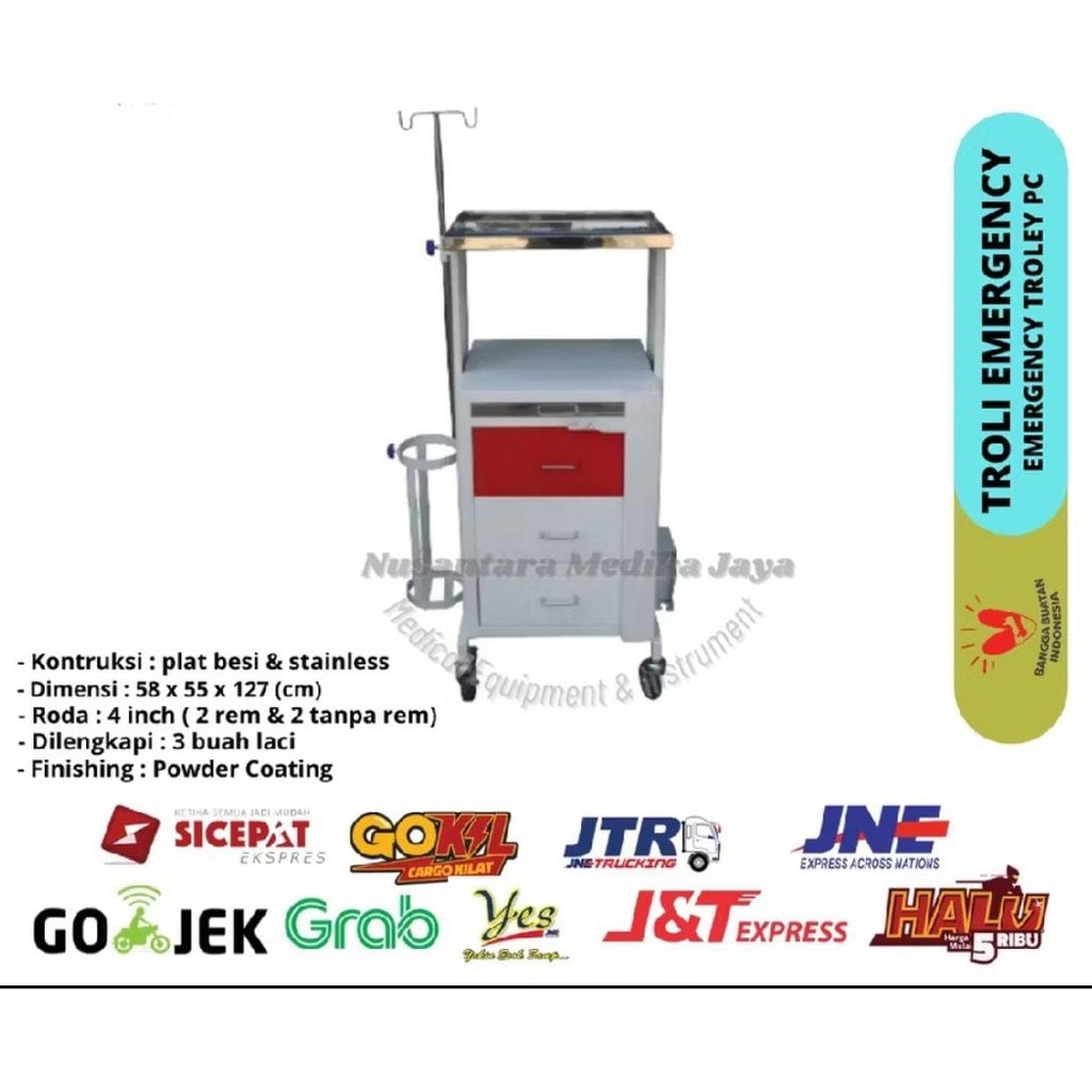 LOKAL - Trolley Emergency Rumah Sakit ABS / Trolley Rumah Sakit 1 LOKAL - Trolley Emergency Rumah Sakit ABS / Trolley Rumah Sakit