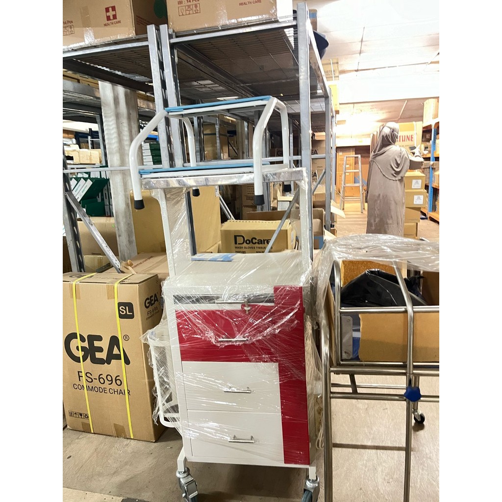 LOKAL - Trolley Emergency Rumah Sakit ABS / Trolley Rumah Sakit 2 LOKAL - Trolley Emergency Rumah Sakit ABS / Trolley Rumah Sakit - Image 2